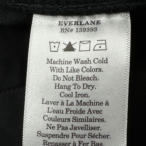 Everlane The Dream Pant Elastic Waist Tapered Leg Knit Pants Black Women XS NWT - Picture 10 of 13